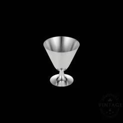 8 Coupes à Cocktail argentées - Vintage