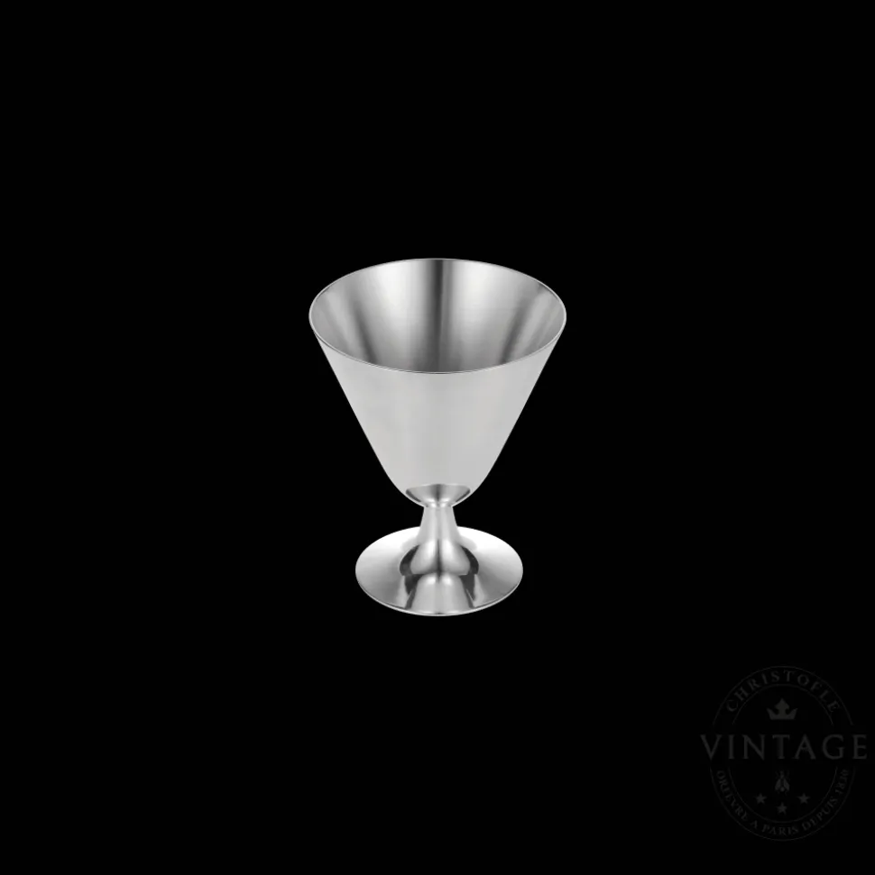 8 Coupes à Cocktail argentées - Vintage