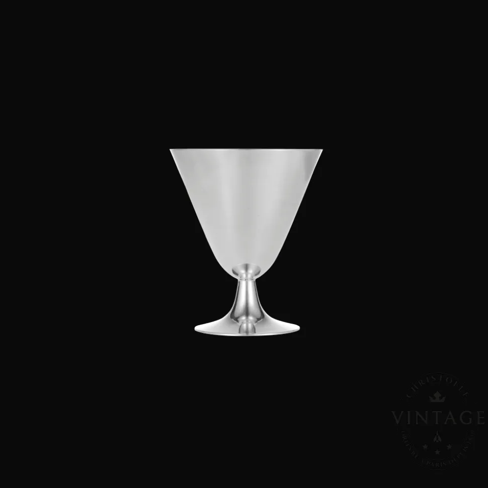 8 Coupes à Cocktail argentées - Vintage