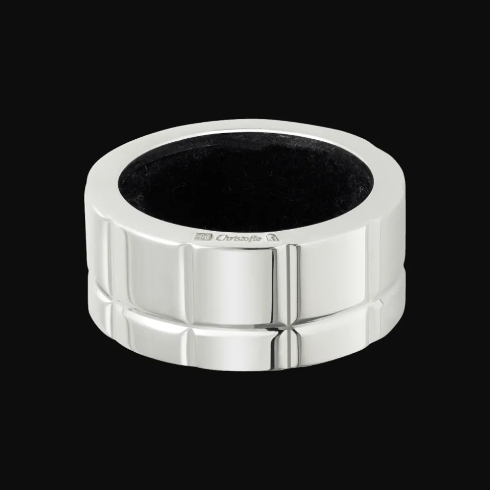 Anneau de bacchus en métal Argenté