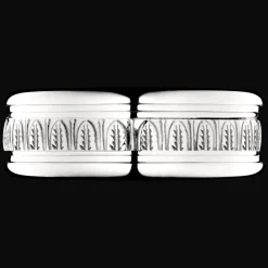 Anneau de Bacchus en métal argenté