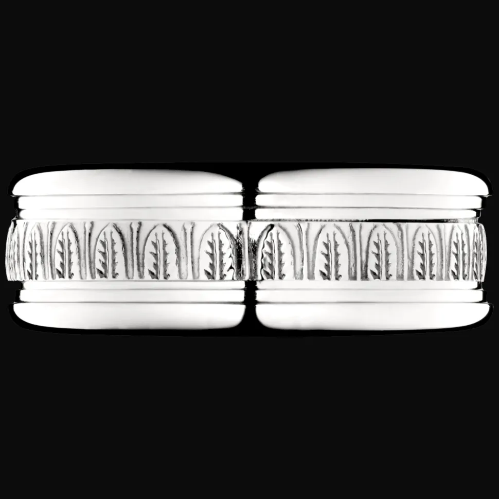 Anneau de Bacchus en métal argenté