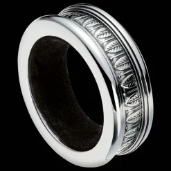 Anneau de Bacchus en métal argenté