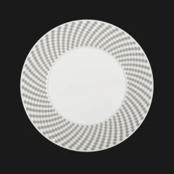 Assiette à dessert en porcelaine - Gris