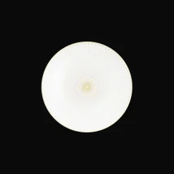 Assiette à dessert/gâteaux en porcelaine finition Or