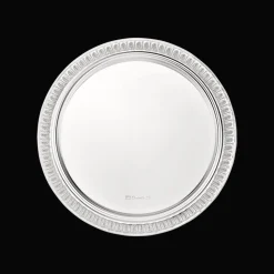 Assiette à pain en métal argenté