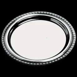 Assiette à pain en métal argenté