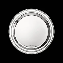 Assiette à pain en métal argenté