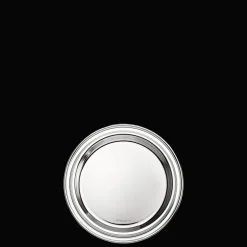 Assiette à pain en métal argenté