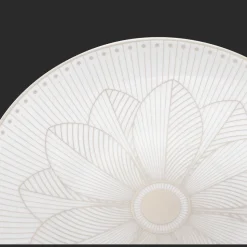 Assiette à pain en porcelaine finition Platine