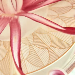 Assiette américaine en porcelaine finition Or