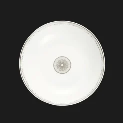 Assiette Creuse Calotte en porcelaine finition Platine