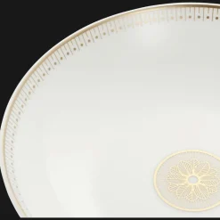 Assiette Creuse Calotte en porcelaine finition Or