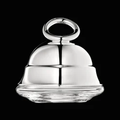 Beurrier individuel en métal argenté