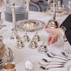 Beurrier individuel en métal argenté