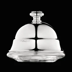 Beurrier individuel en métal argenté