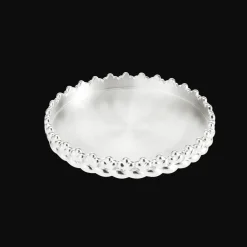 Bijou de bougie en métal argenté