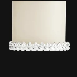 Bijou de bougie en métal argenté