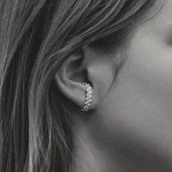 Bijou d'Oreille en Argent Massif