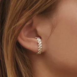 Bijou d'Oreille en Argent Massif