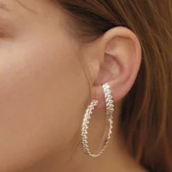 Bijou d'Oreille en Argent Massif