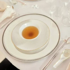 Bol à riz en porcelaine finition Or