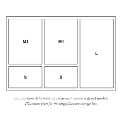 Boîte 60 pièces - Grand Modèle (vendu sans couverts)