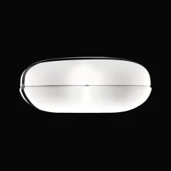 Boîte ronde à poser en métal argenté