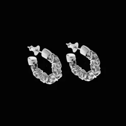 Boucles d'Oreilles Créoles en argent massif