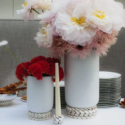 Bougeoir en Métal Argenté