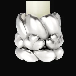 Bougeoir en Métal Argenté