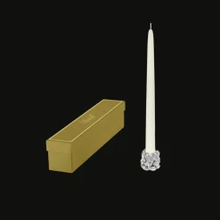 Bougeoir en Métal Argenté