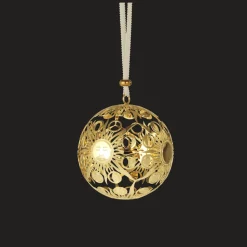 Boule de Noël millésimée Dorée en métal argenté - Edition 2023