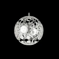 Boule de Noël millésimée en métal argenté - Edition 2023