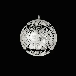 Boule de Noël millésimée en métal argenté - Edition 2023