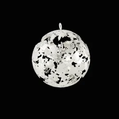 Boule de Noël millésimée en métal argenté - Edition 2024