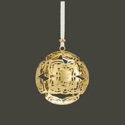 Boule de Noël millésimée or en métal argenté - Edition 2022