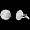 Boutons de manchette en argent massif