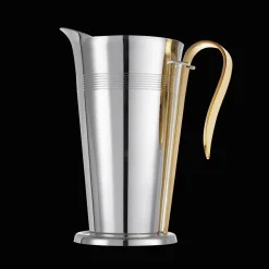 Broc à eau à Anse Dorée en métal argenté