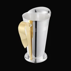 Broc à eau à Anse Dorée en métal argenté