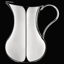 Broc à eau en métal argenté