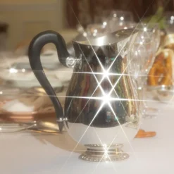 Broc à eau en métal argenté