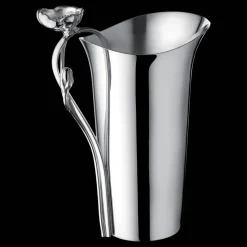 Broc à eau en métal argenté