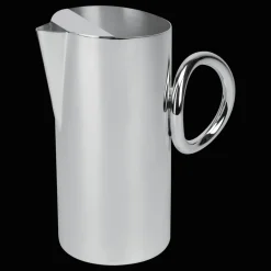 Broc à eau en métal argenté