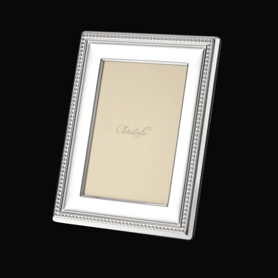 Cadre à photo argenté - pour photo de 9 x 13 cm