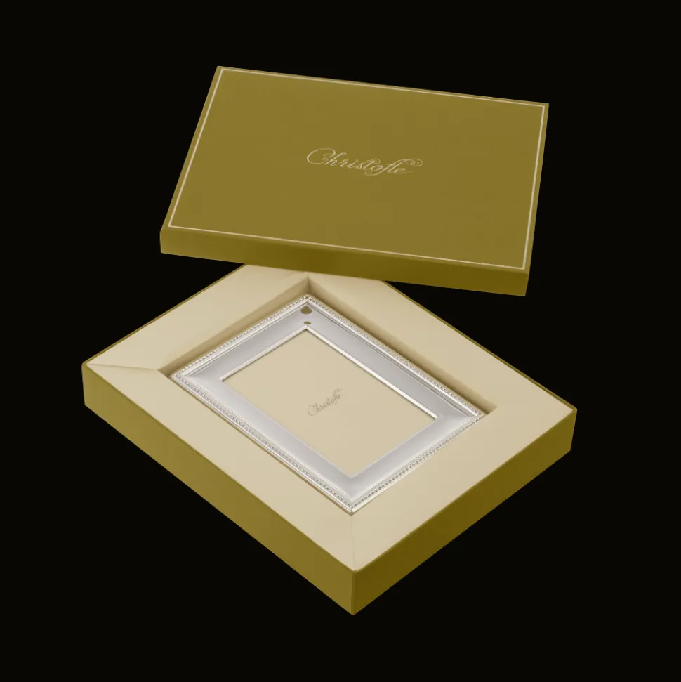 Cadre à photo argenté - pour photo de 9 x 13 cm