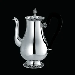 Cafetière 8 tasses en métal argenté