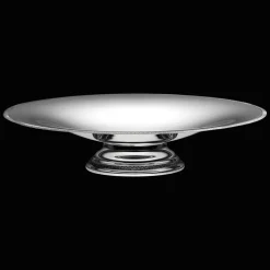 Centre de table en métal argenté