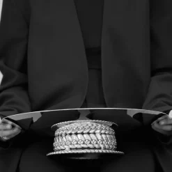 Centre de table en Métal Argenté