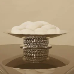 Centre de table en Métal Argenté